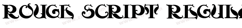 Rouge Script Regular字体转换